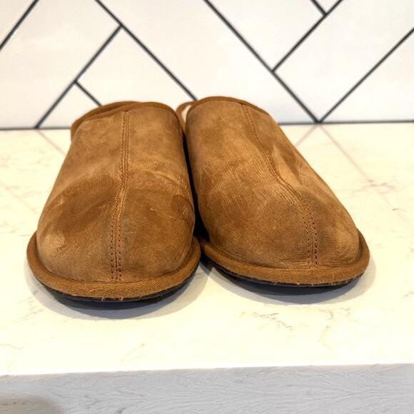 UGG Men\'s Scuff Romeo II Slipper chestnut colorway Water-resistant size 12 main image 4